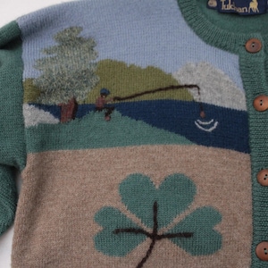 Irish Fisherman Clover House Ireland cardigan | Tulchan wool cardigan